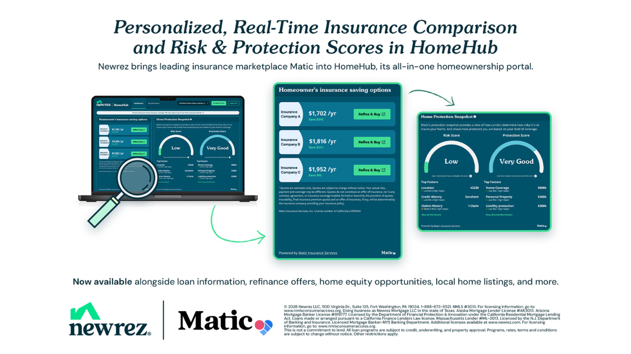 Newrez Adds Real‑Time Insurance Quotes to HomeHub Platform