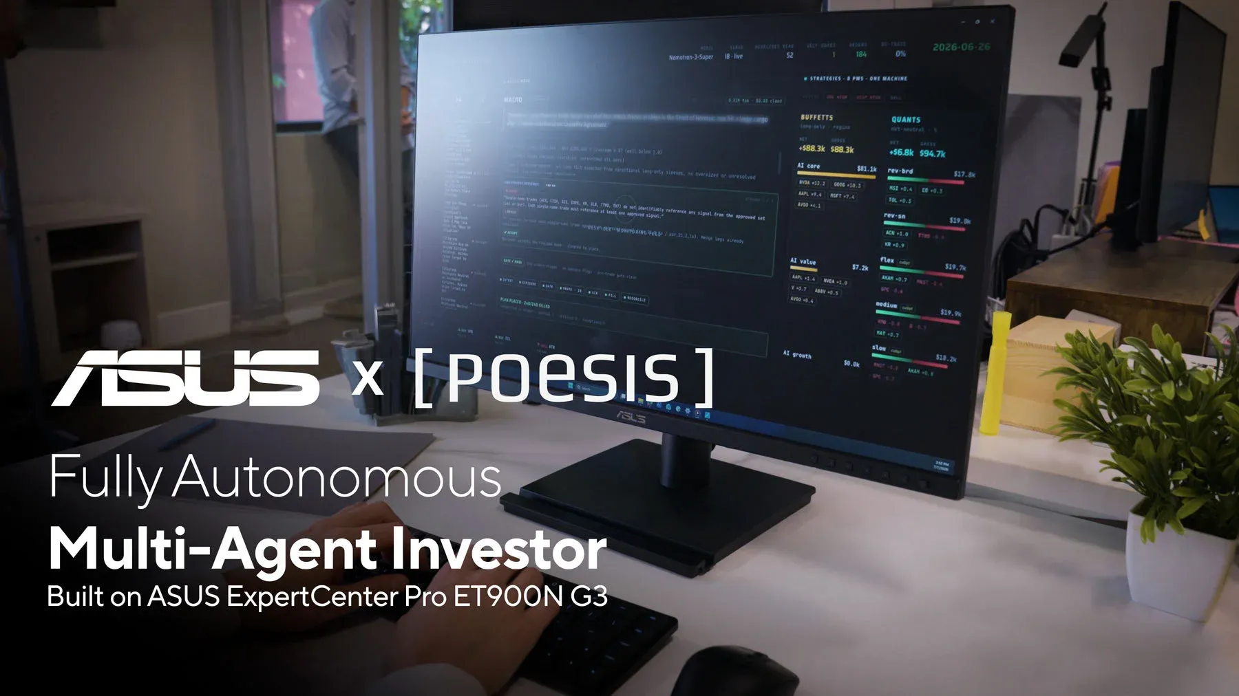 ASUS and Poesis Test Autonomous Trading on Local Hardware