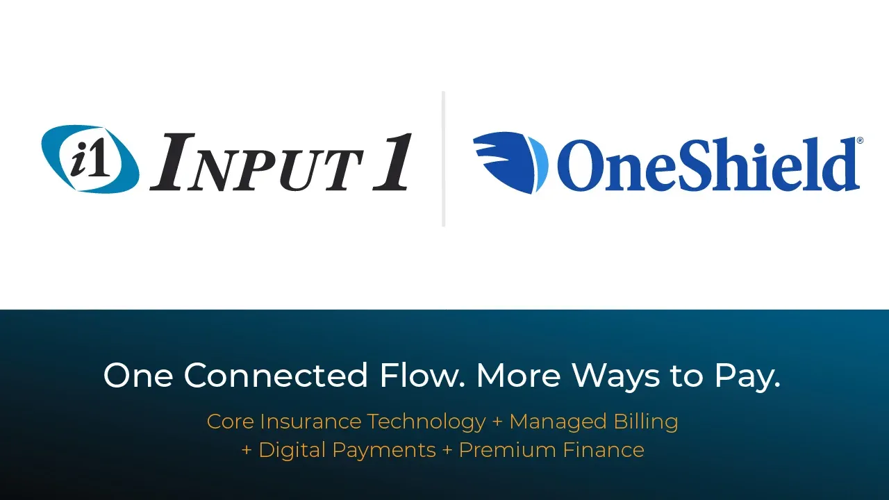 Input 1 and OneShield Integrate Payments and Premium Finance